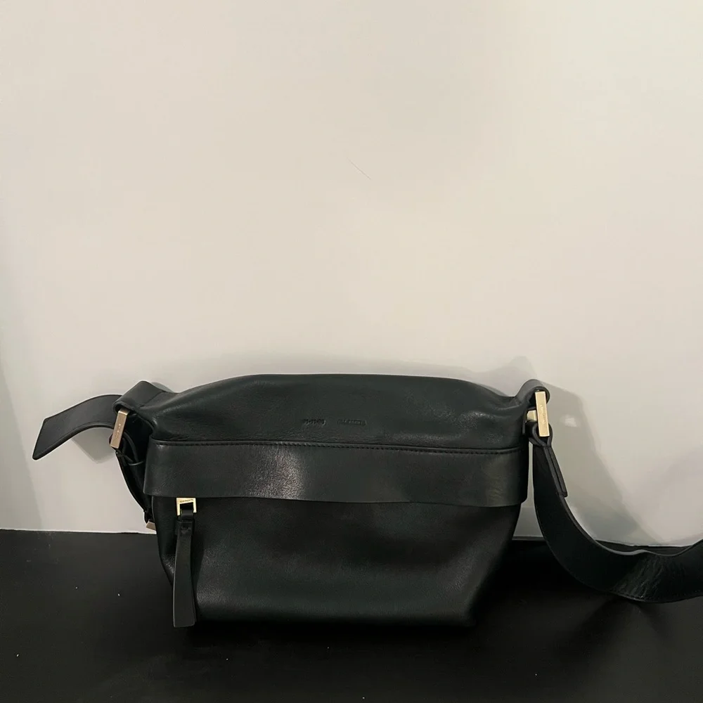 AllSaints Women’s Colette Leather Crossbody bag - black